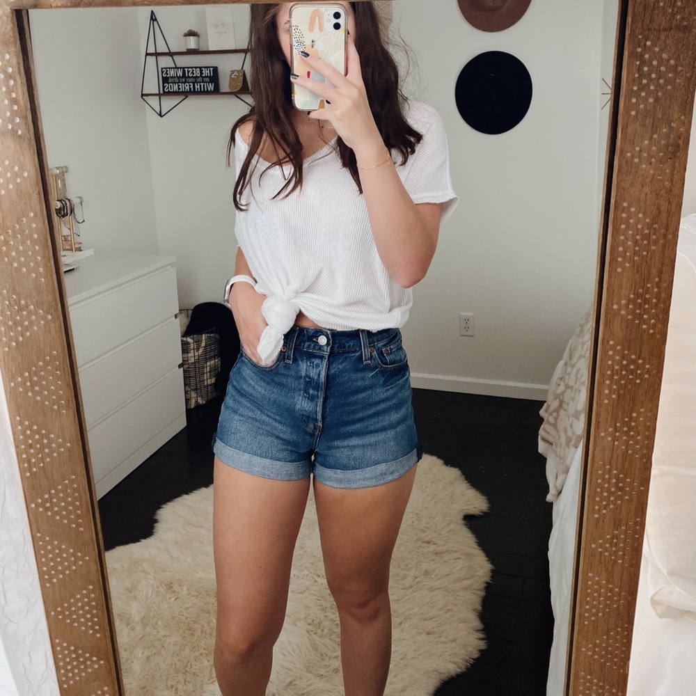 Levi’s High Rise Denim Shorts